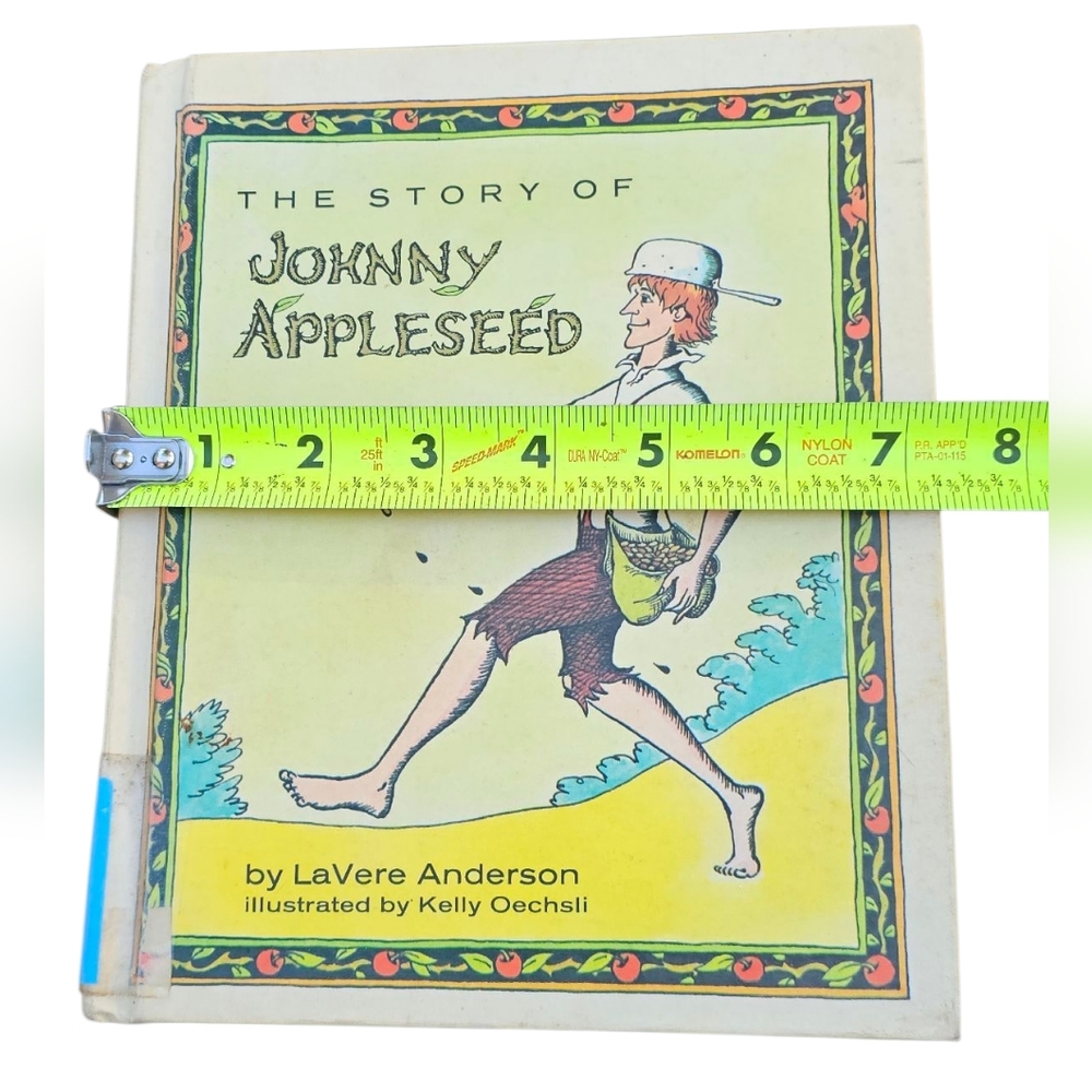 Vintage Illustrated 'The Story of Johnny Appleseed' 1974 Retired Library Book - Picture 11 of 11